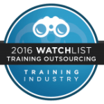 The Leading Training Outsourcing Company award by Training Industry Inc.’s for 2016.