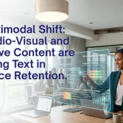 The Multimodal Shift: Why Audio-Visual and Interactive Content are Outpacing Text in Workforce Retention